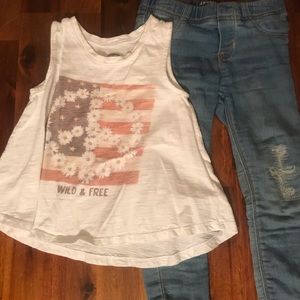 The best fitting jeans and tank